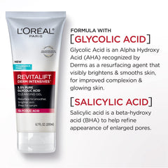 Primer plano de la textura en gel de L'Oreal Paris que muestra consistencia ligera