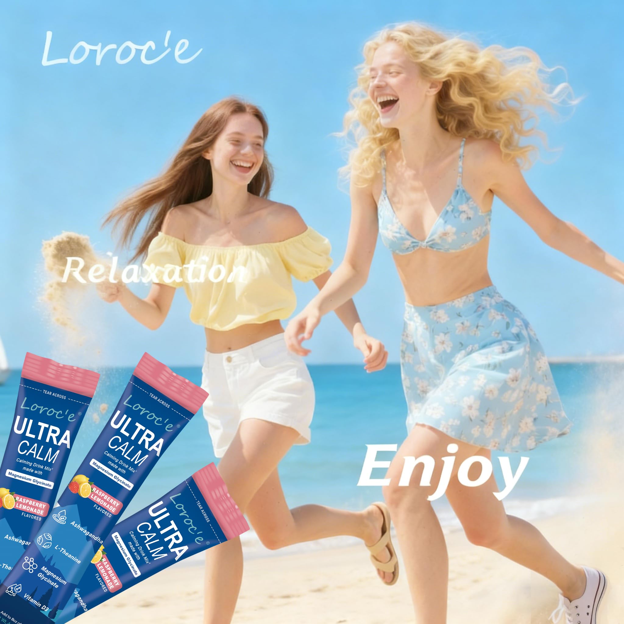 Loroc'e etiqueta con lista de ingredientes claros y limpios