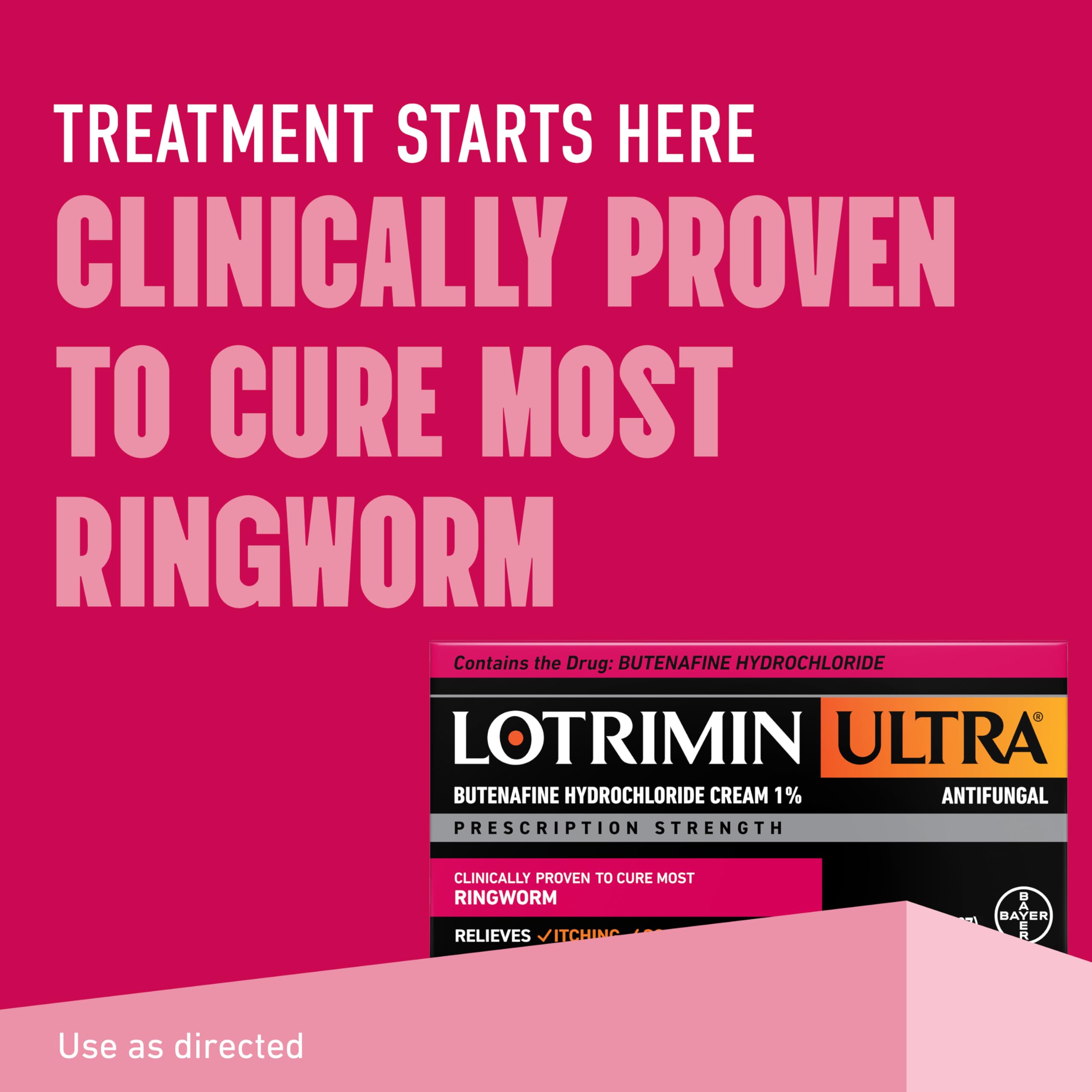 Textura de la crema Lotrimin Ultra en primer plano mostrando absorción y suavidad