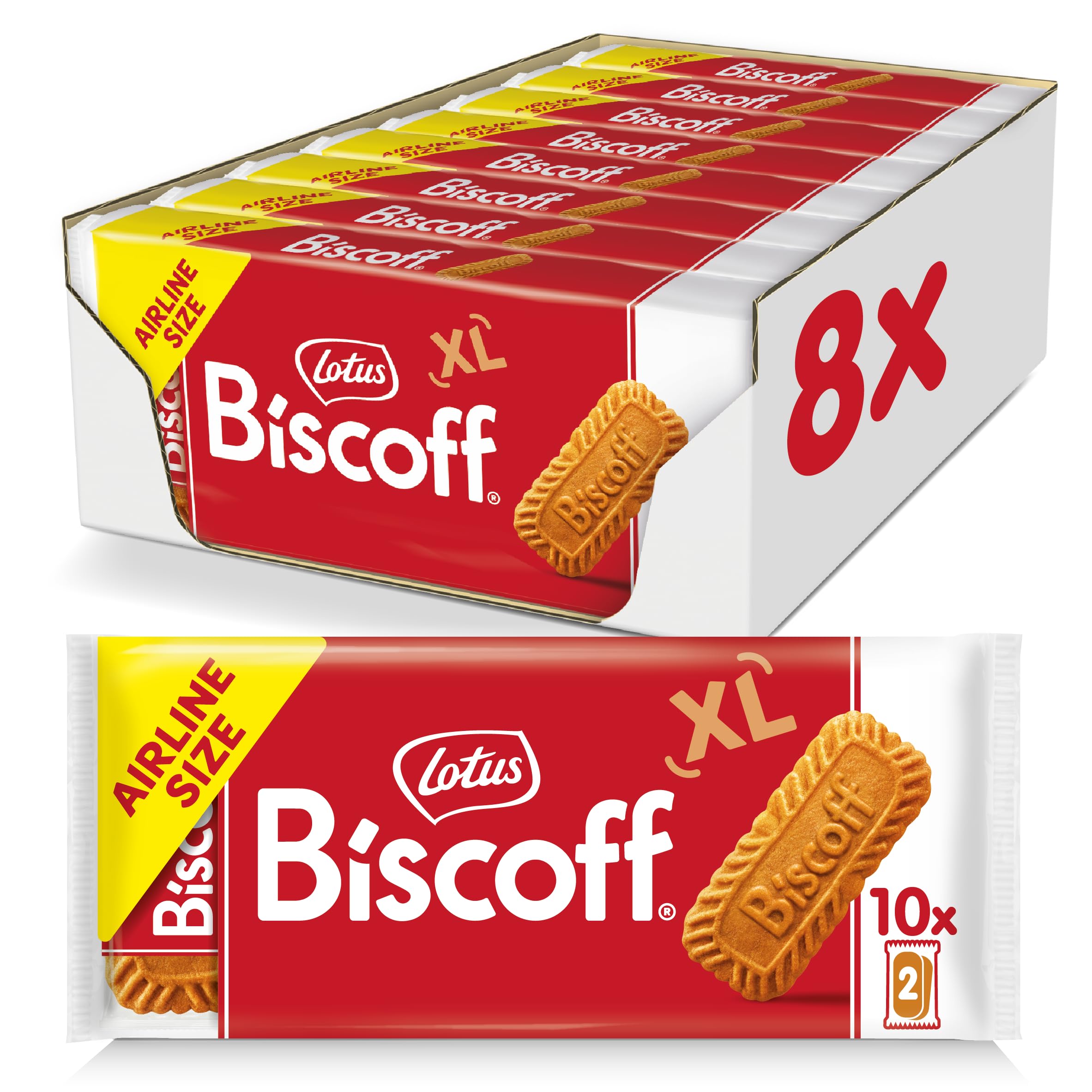 Lotus Biscoff frente del paquete mostrando el diseño y conveniencia