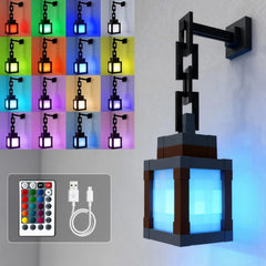 LOUHH vista frontal de la lámpara pixelada, iluminación decorativa inmediata