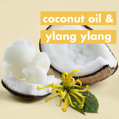 Love Beauty And Planet conditioner texture on hand showing creamy slip and detangling benefit
