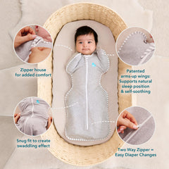 Love to Dream Swaddle Up cotton fabric close-up highlighting breathable soft texture