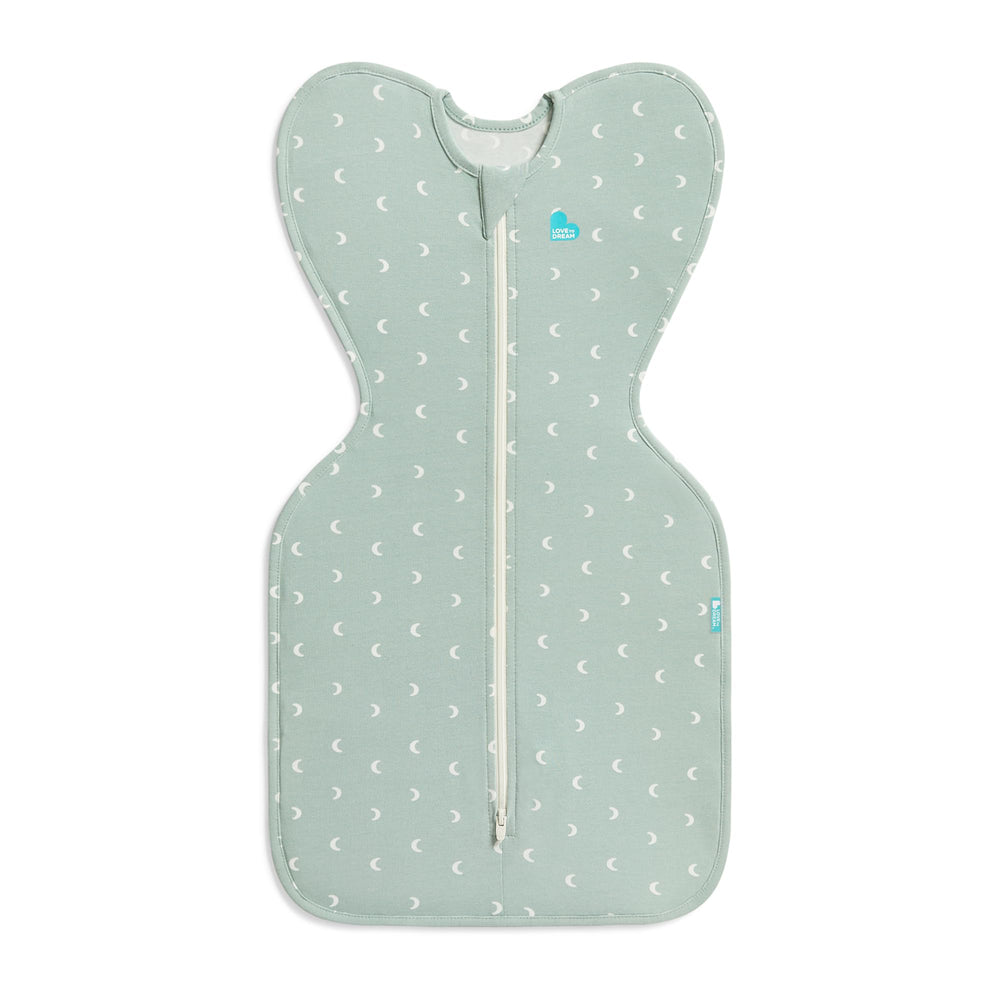 Love to Dream Swaddle Up next to ruler showing size S scale and fit