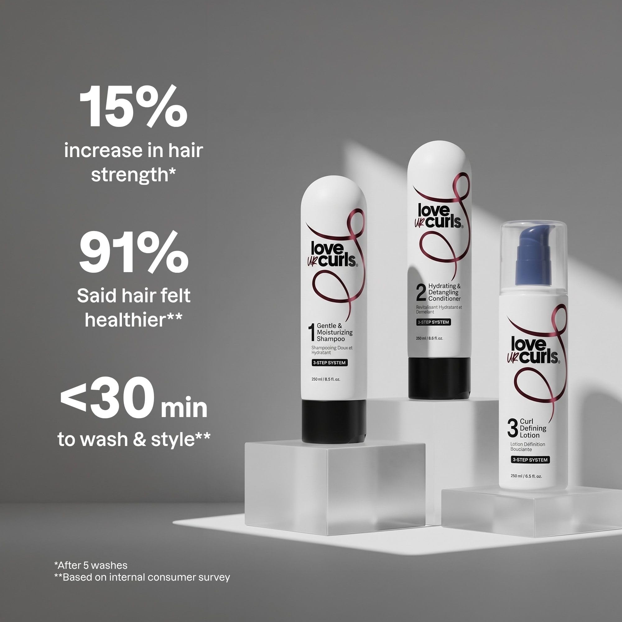 Love Ur Curls curl cream pump top ready to dispense defining product