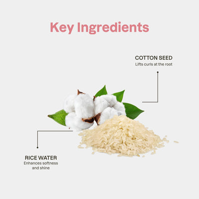 Love Ur Curls detalle de ingredientes que nutren y reducen frizz