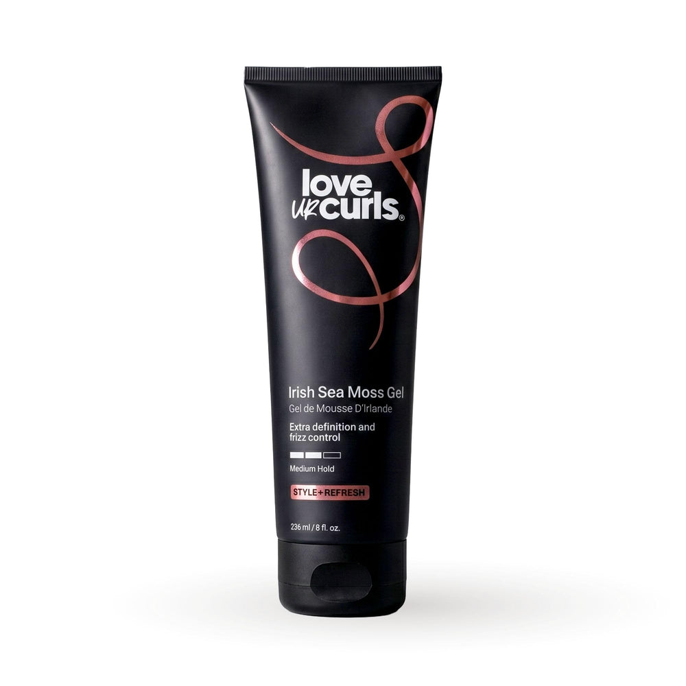 Love Ur Curls frasco frontal mostrando diseño y claridad del producto