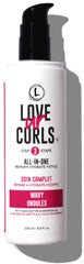 Love Ur Curls front bottle showing label and easy pump for simple styling