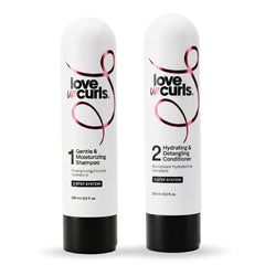 Love Ur Curls frontal del pack mostrando botella y etiqueta beneficios claros
