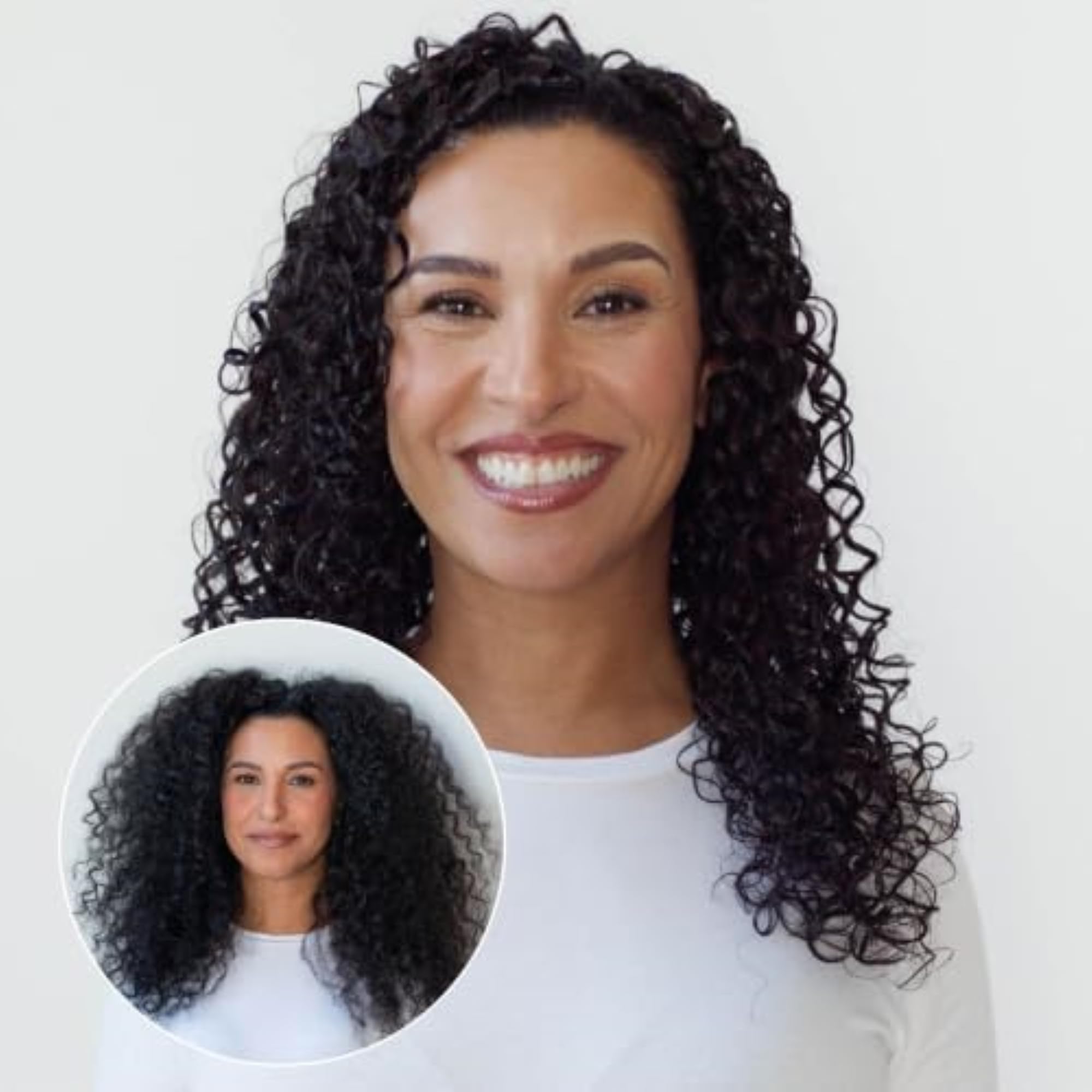 Love Ur Curls rizos secos con difusor mostrando volumen controlado