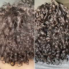 Love Ur Curls textura del gel en primer plano para apreciar hidratación