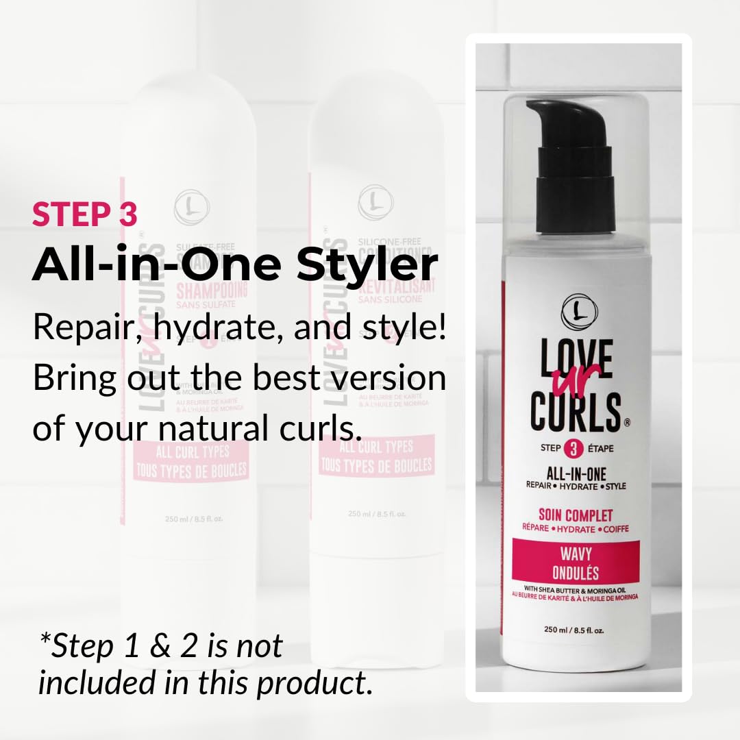 Love Ur Curls lotion texture close-up highlighting lightweight, non-greasy feel