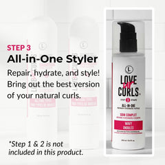 Love Ur Curls lotion texture close-up highlighting lightweight, non-greasy feel