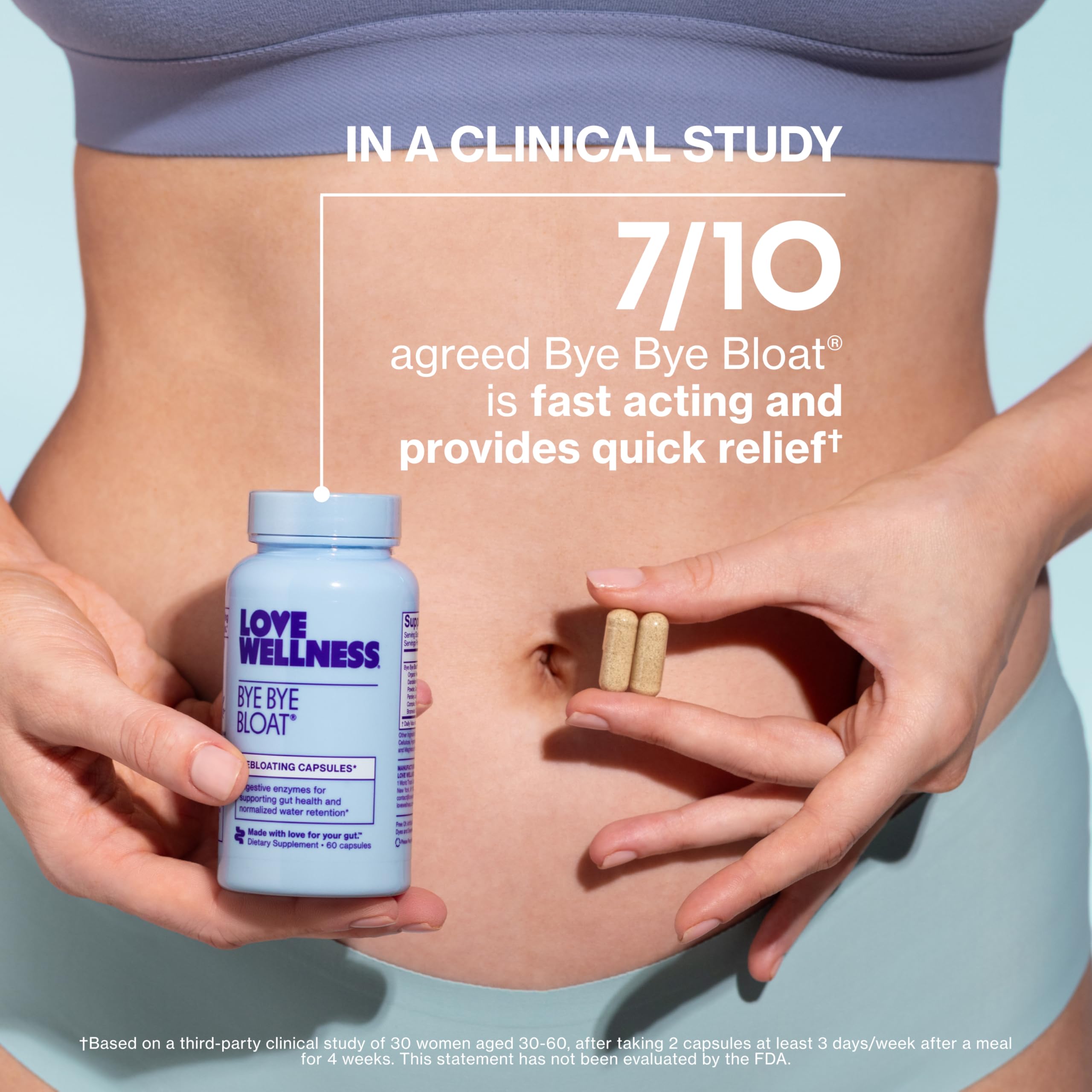 Love Wellness supplement label and nutrition facts for transparency