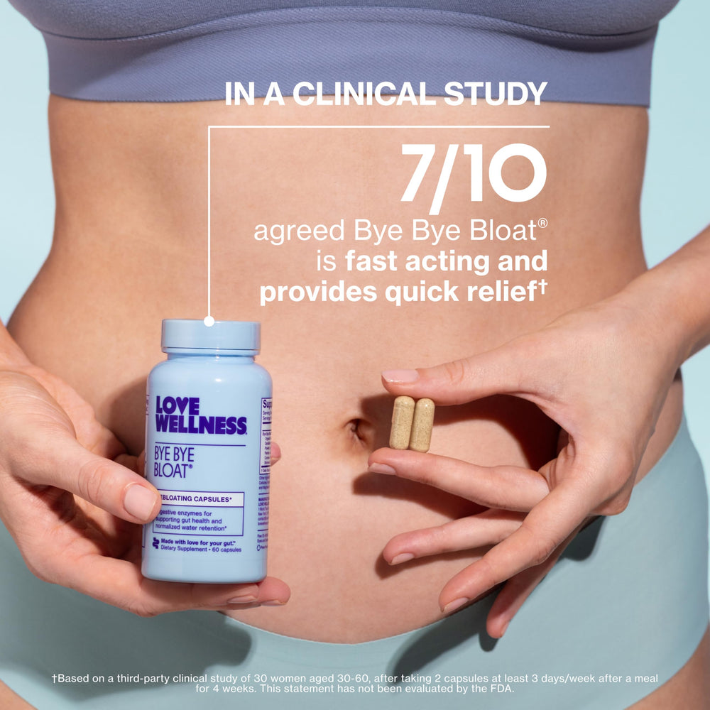 Love Wellness supplement label and nutrition facts for transparency