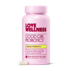 Love Wellness envase frontal Good Girl muestra diseño y dosis diaria