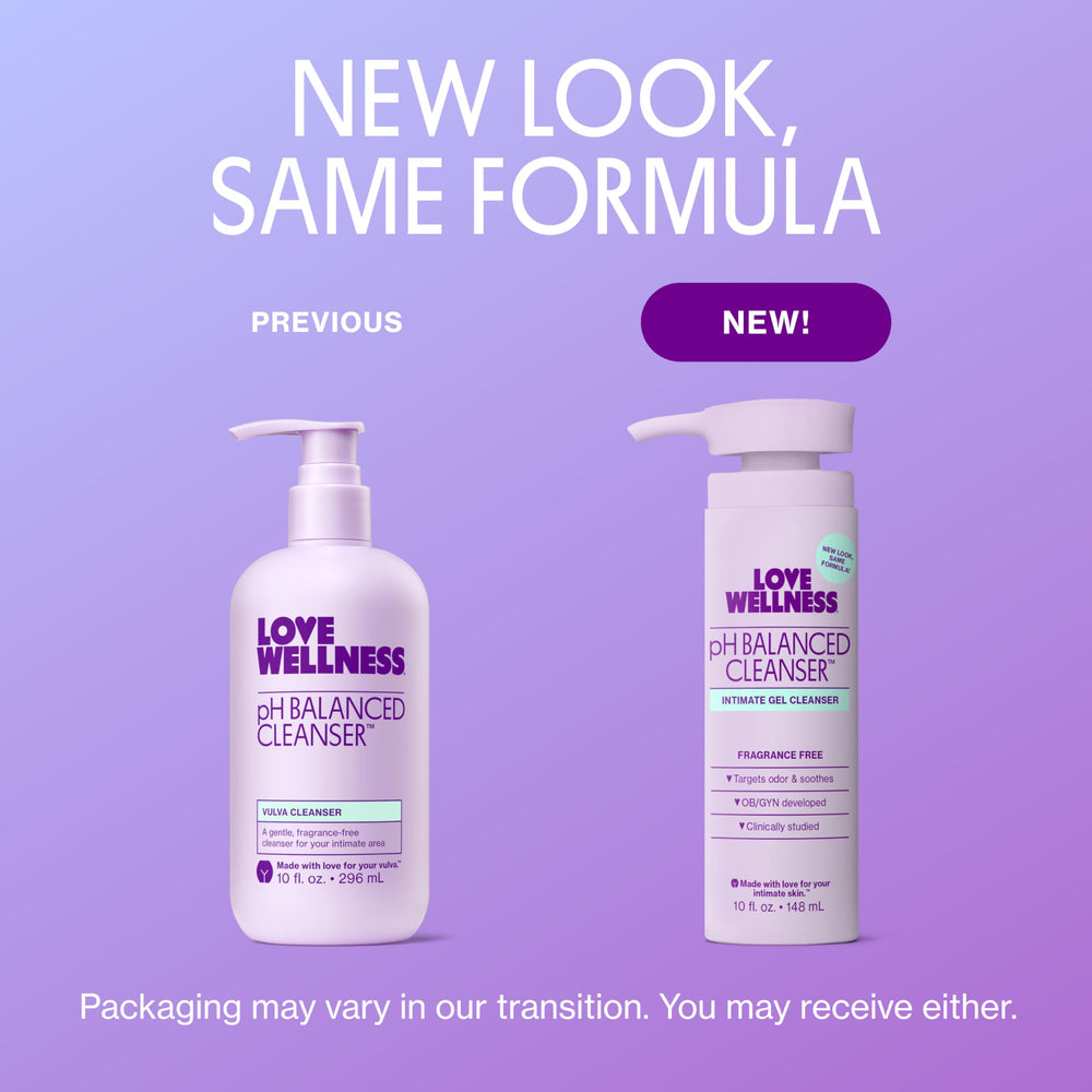 Love Wellness textura del gel en la mano, demuestra suavidad y fácil enjuague