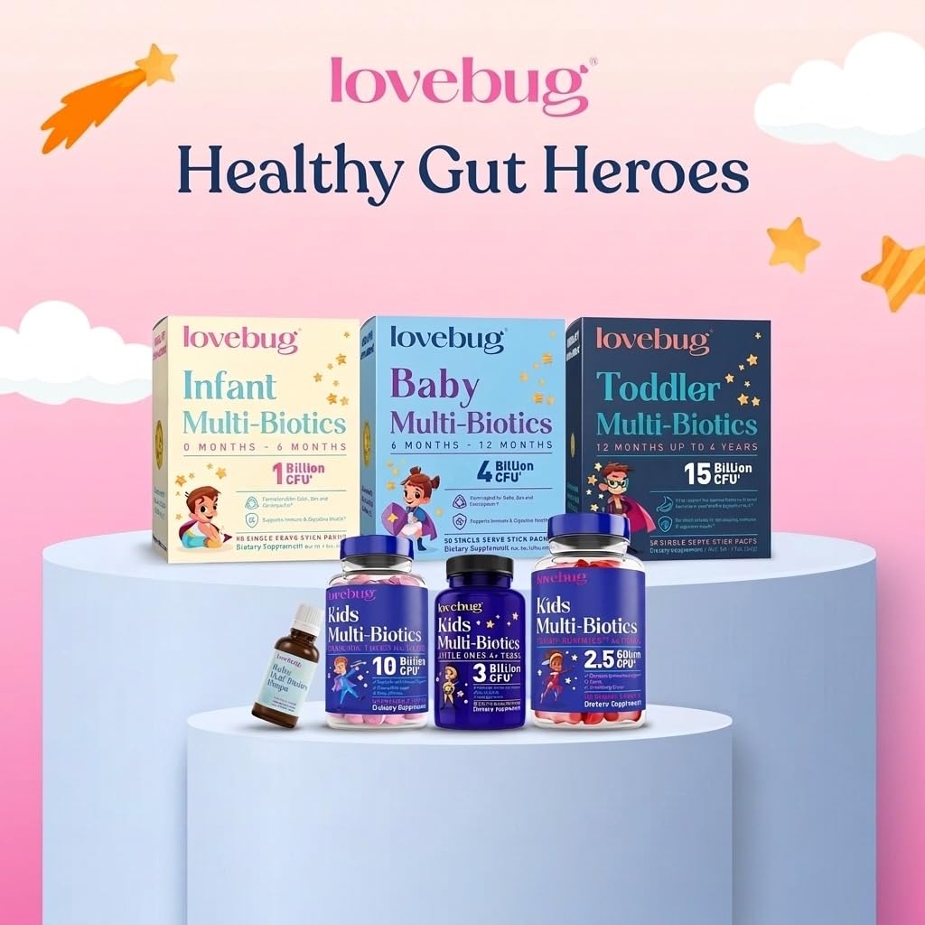 LOVEBUG travel bottle in backpack showing portable, shelf-stable benefit
