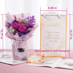 lovenfold primer plano pétalos preservados con textura natural y suavidad