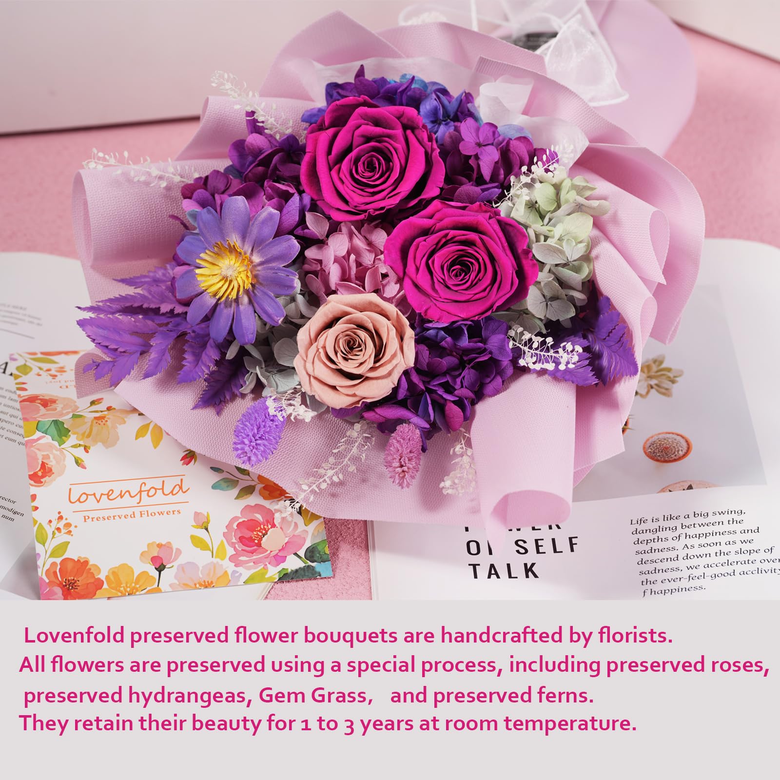 lovenfold detalle de follaje y gerberas, complementos que añaden volumen