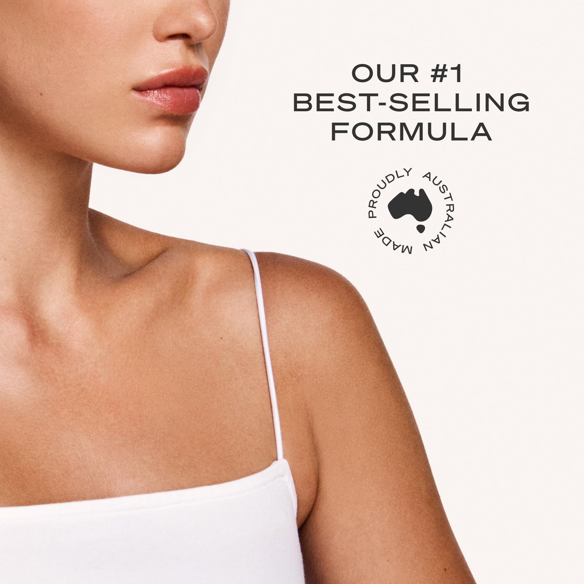 Loving Tan etiqueta con ingredientes y beneficios de origen natural