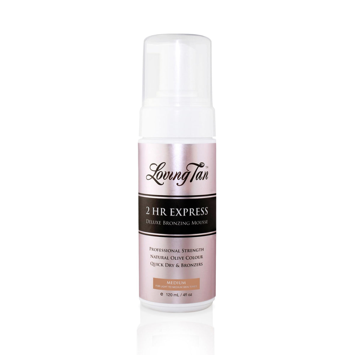 Loving Tan envase frontal mostrando diseño renovado y beneficio profesional