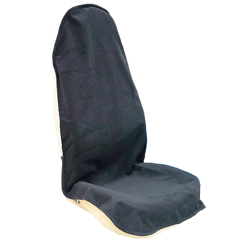 LoyaGour front view of seat cover showing full coverage and quick installation benefit