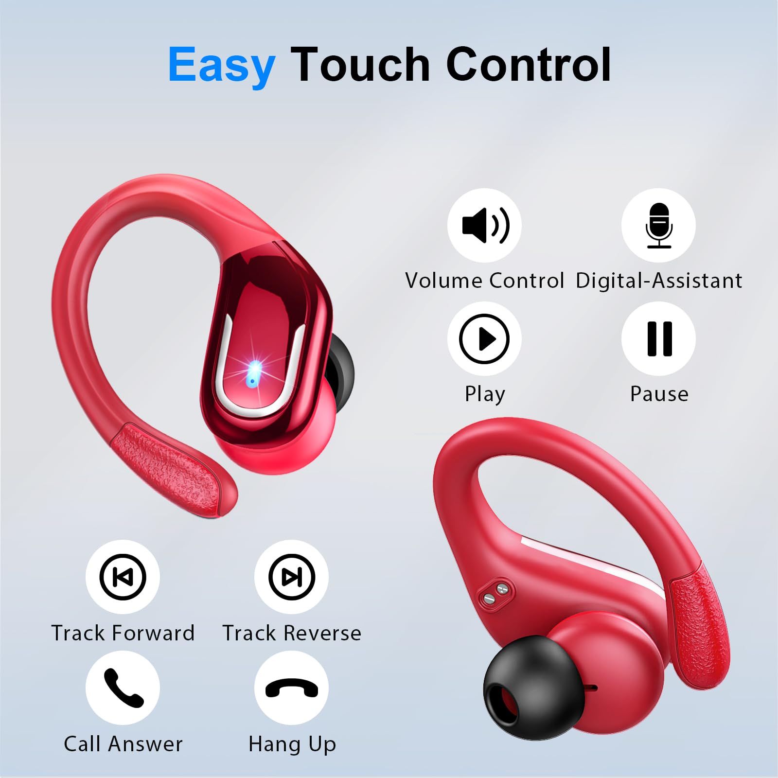 Ltinist vista lateral del auricular con diseño ergonómico para comodidad