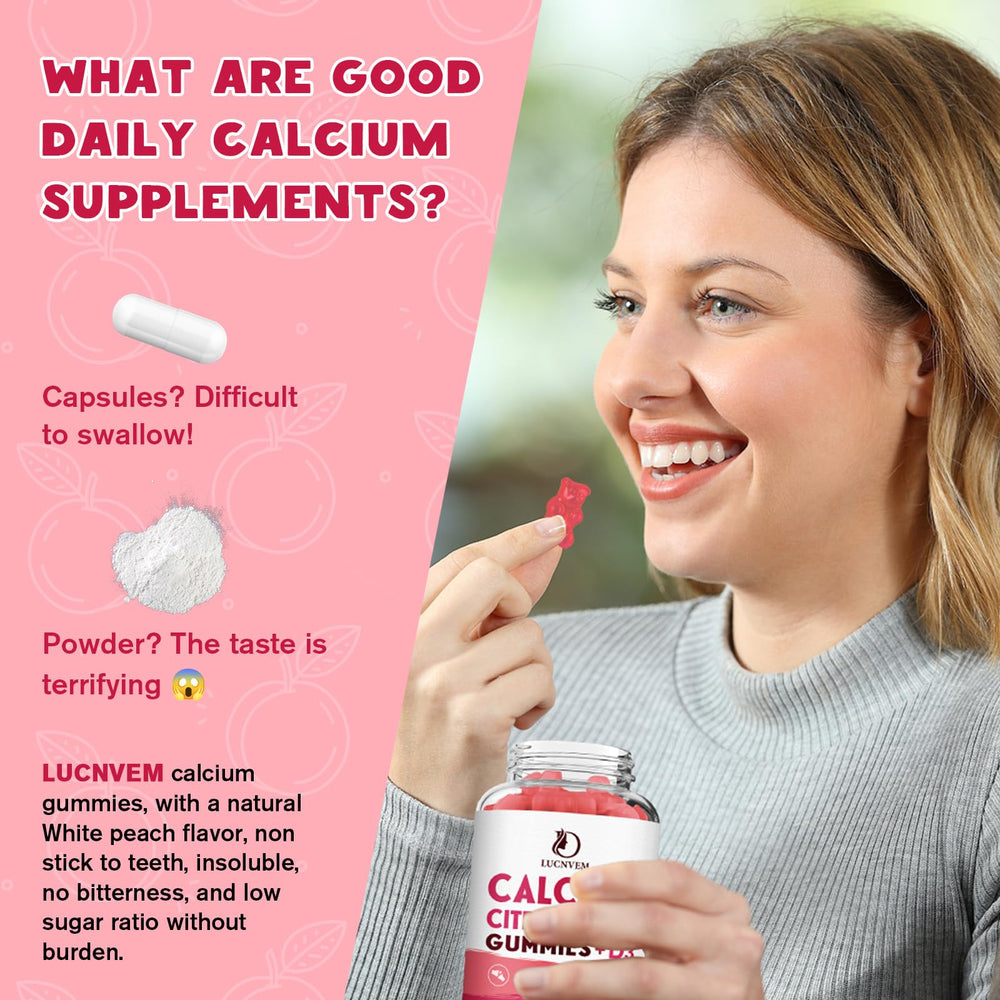 LUCNVEM etiqueta de ingredientes destacando calcio y vitaminas