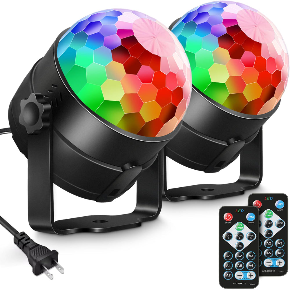 Luditek frontal del pack mostrando dos bolas disco, ambiente festivo instantáneo
