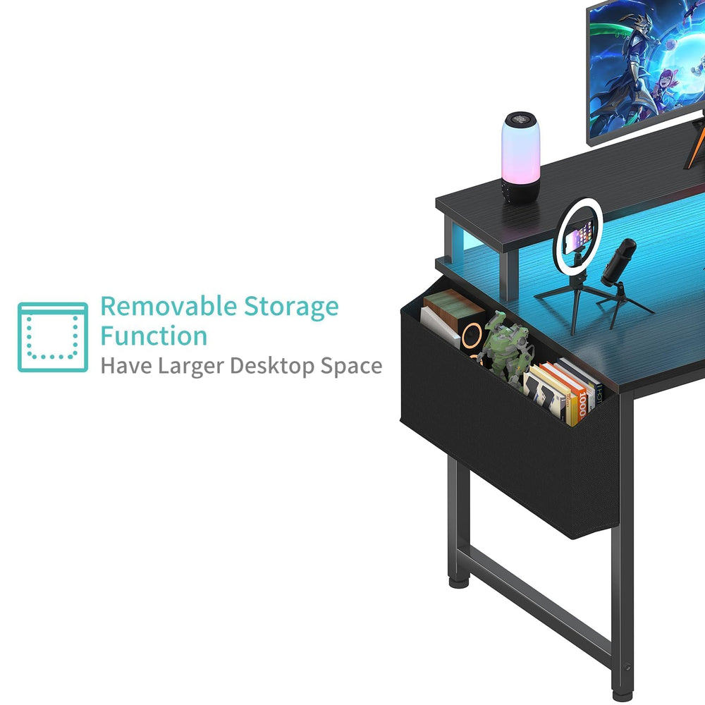 Lufeiya lifestyle setup in bedroom showing desk integrated into small living space