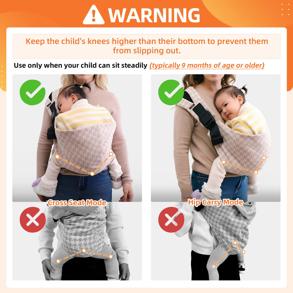 Lujifo front carry on father showing adjustable fit and balanced weight distribution