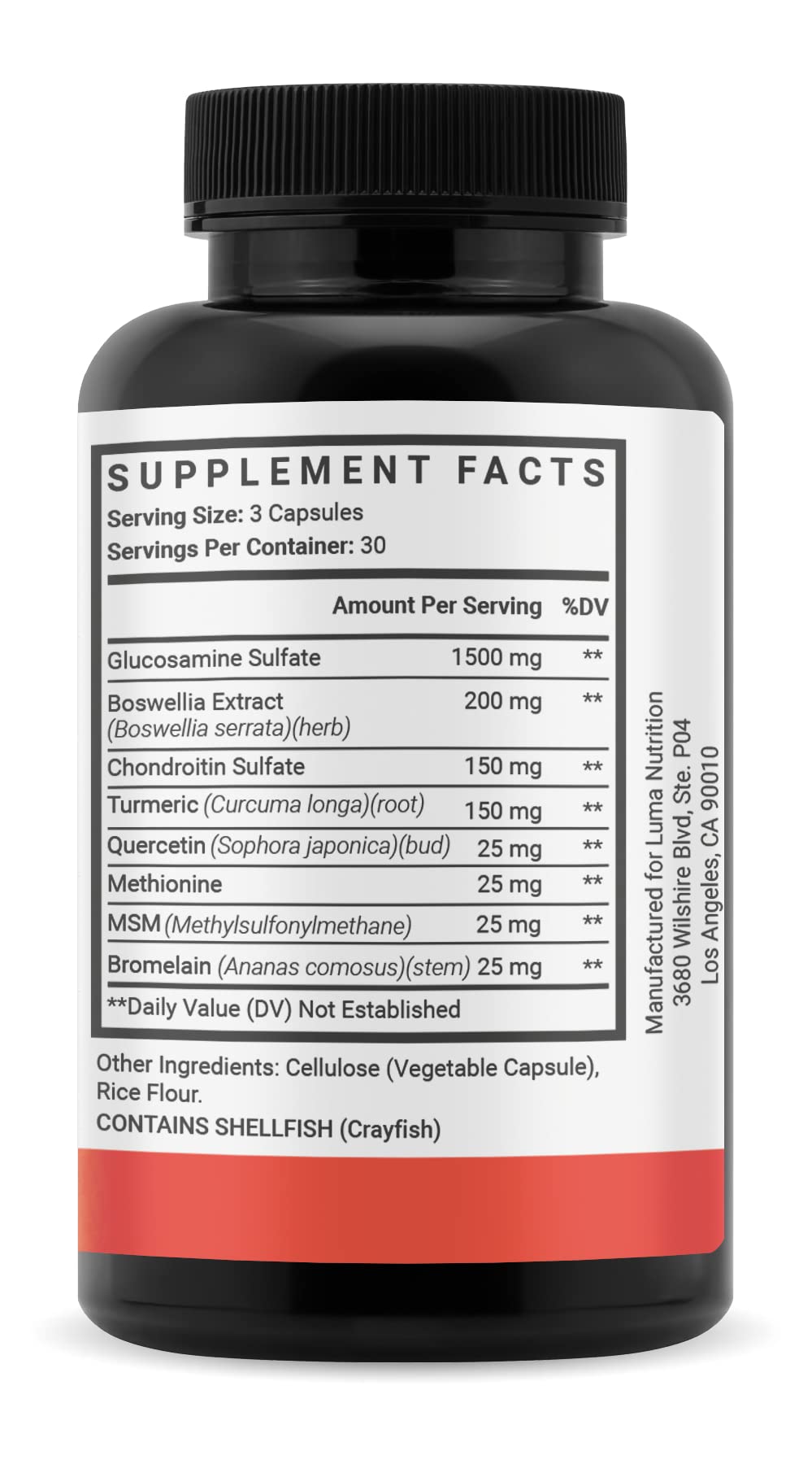 Luma Nutrition sello GMP en el embalaje que destaca fabricación certificada