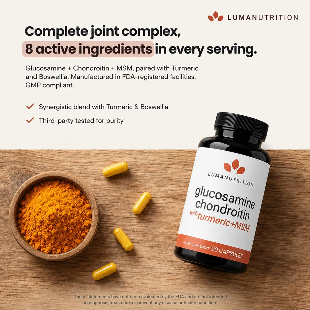 Luma Nutrition primer plano de una cápsula mostrando su textura y calidad