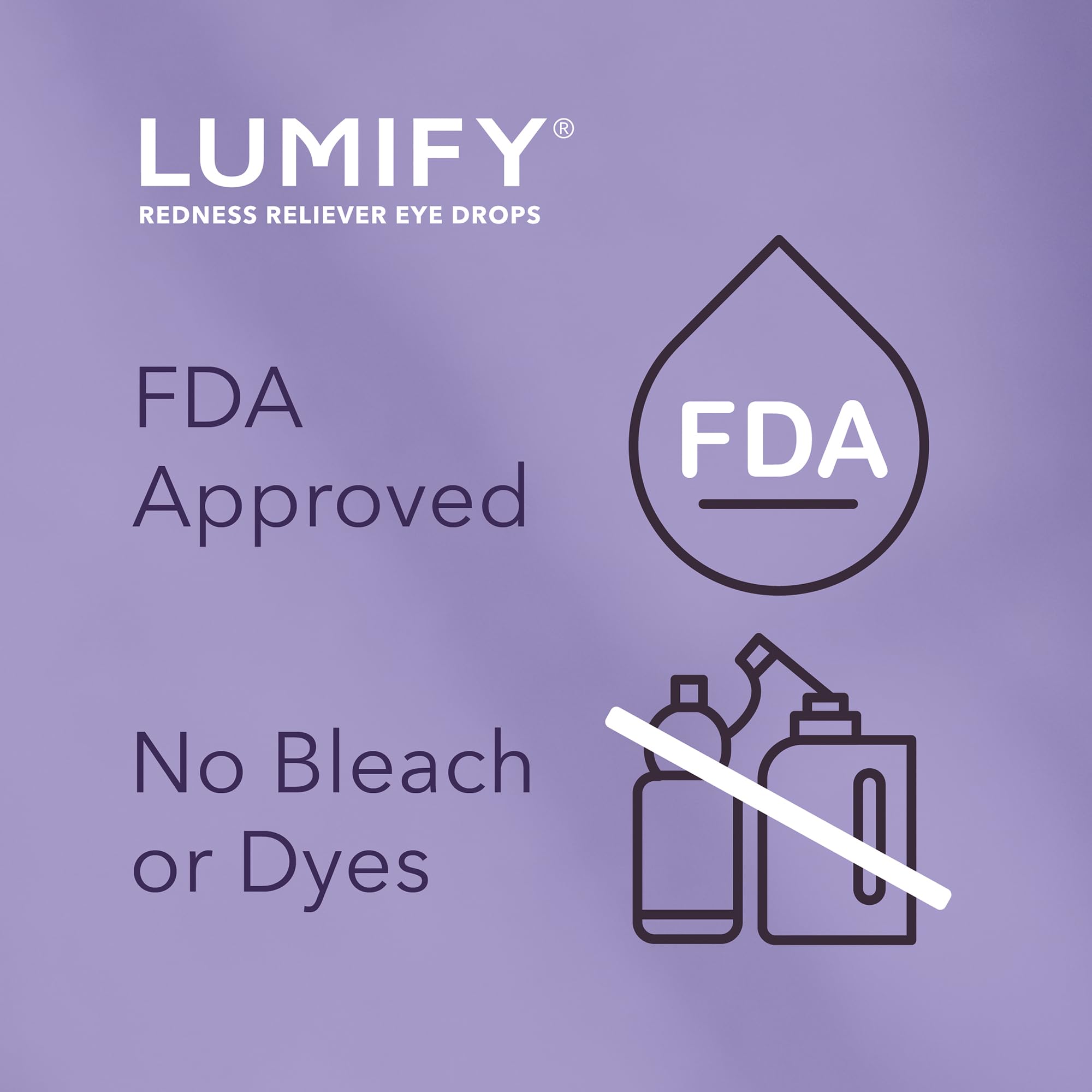 LUMIFY etiqueta legible con ingredientes y aprobación FDA para confianza