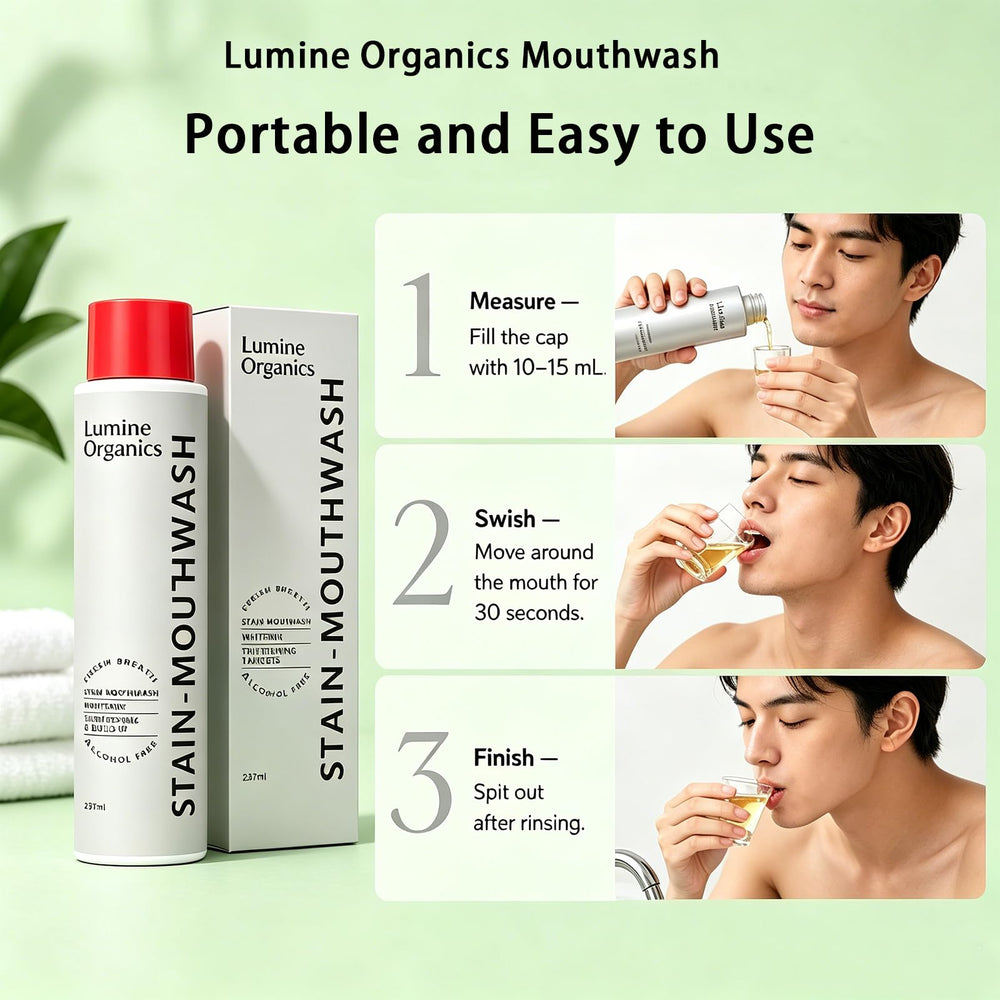 Lumine Organics en baño moderno evocando uso diario conveniente