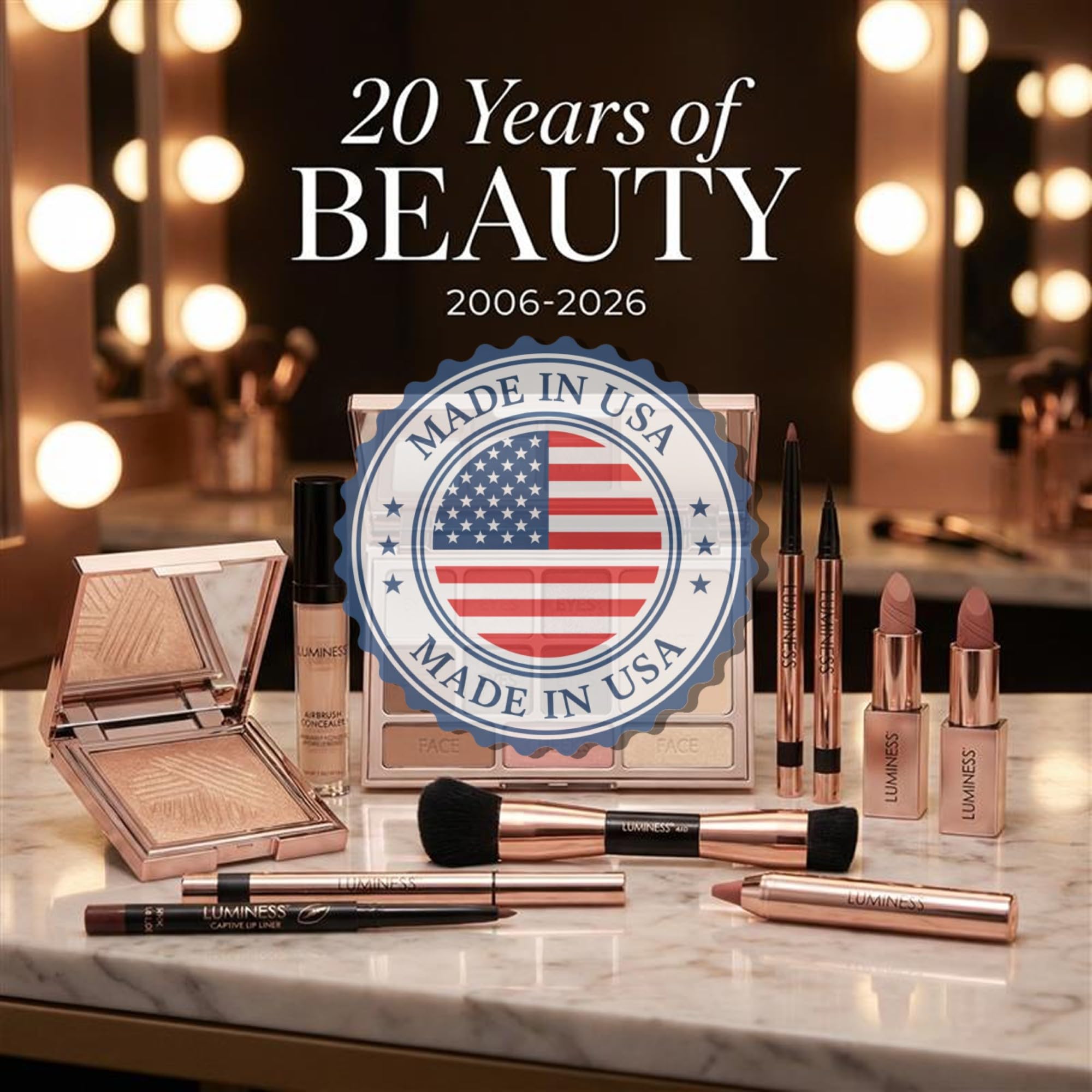 LUMINESS uso en estilo de vida con maquillaje sutil y piel luminosa