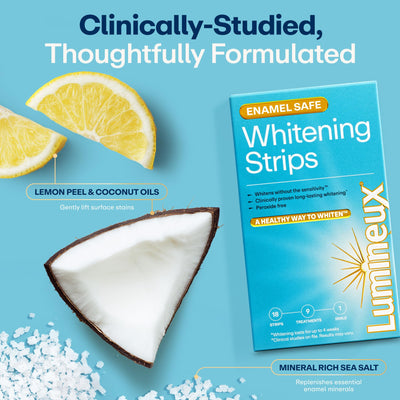 Lumineux subtle smile view implying brighter results without harsh bleaching