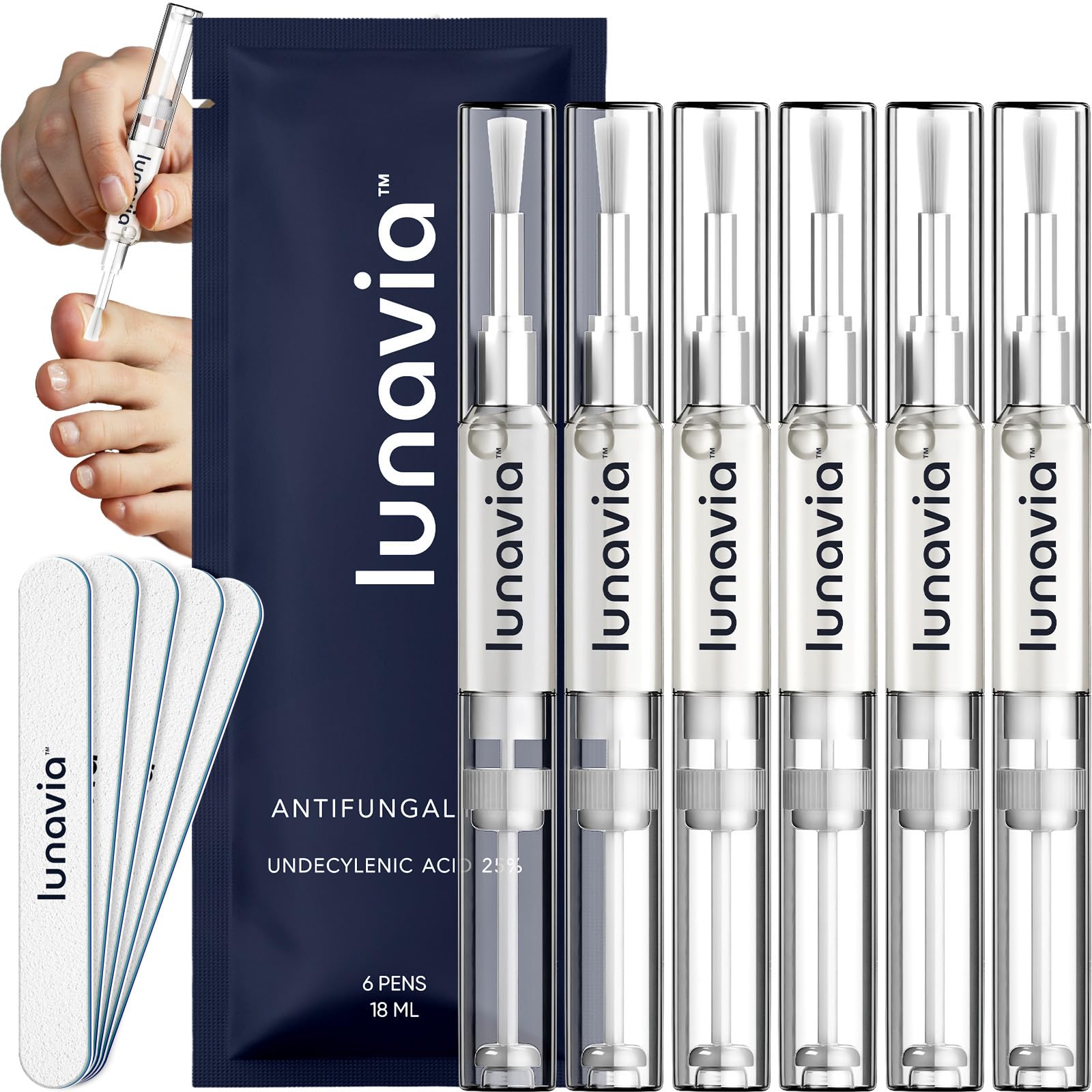 lunavia front packaging showing product and benefits for quick identification