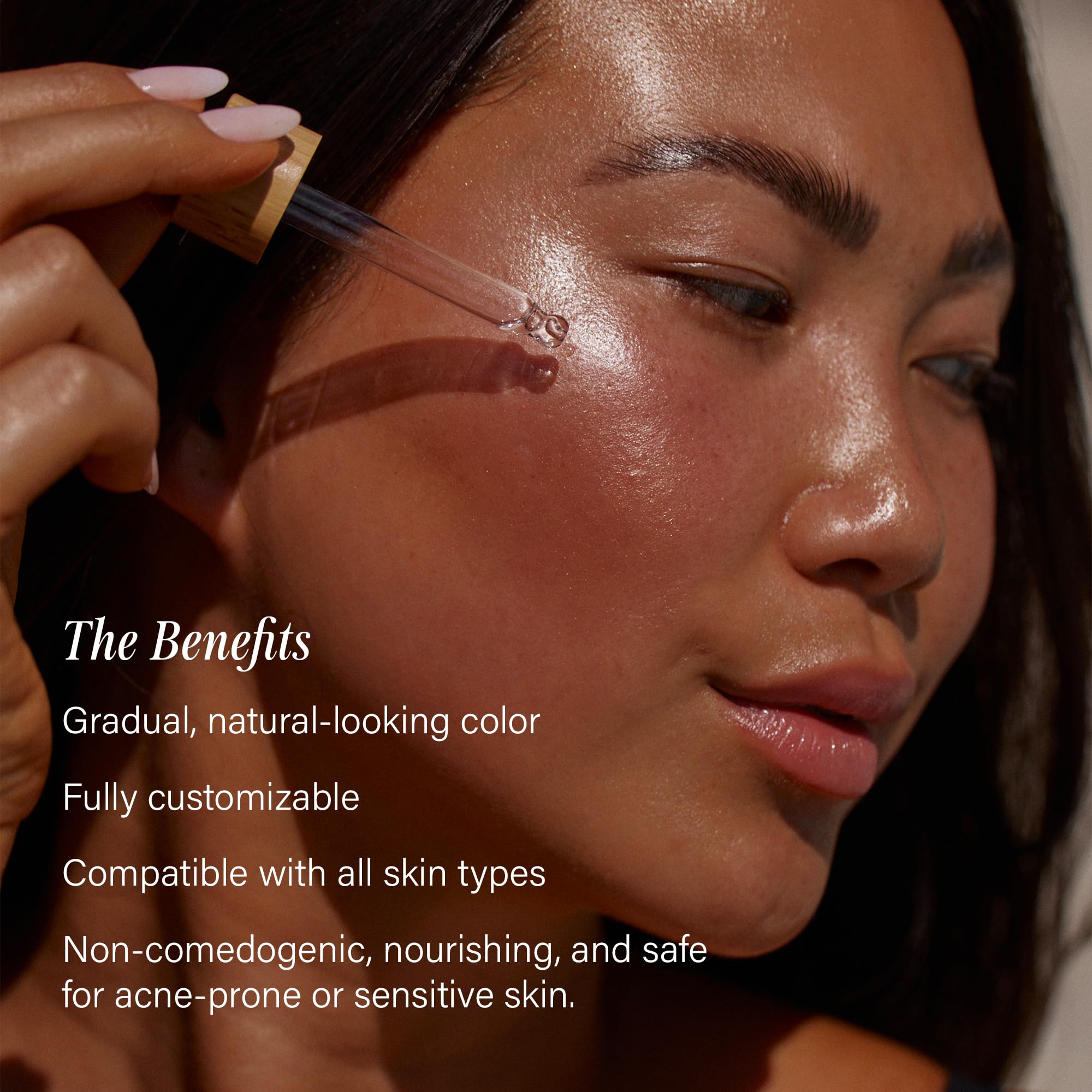 Lux Unfiltered aplicación mezclada con crema hidratante para acabado natural