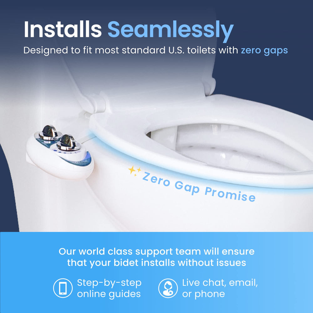 LUXE Bidet NEO 120 placa de instalación fácil con todas las conexiones incluidas