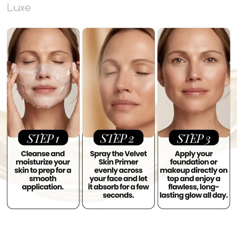 LUXE acercamiento a microsferas que controlan brillo y fijan el maquillaje