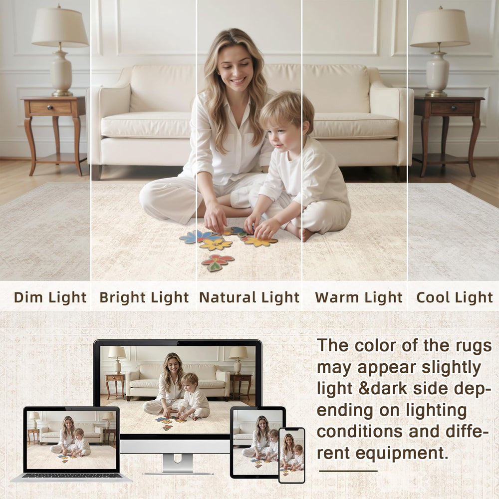 Luxturiy beneath dining table for scale and practical table coverage benefit