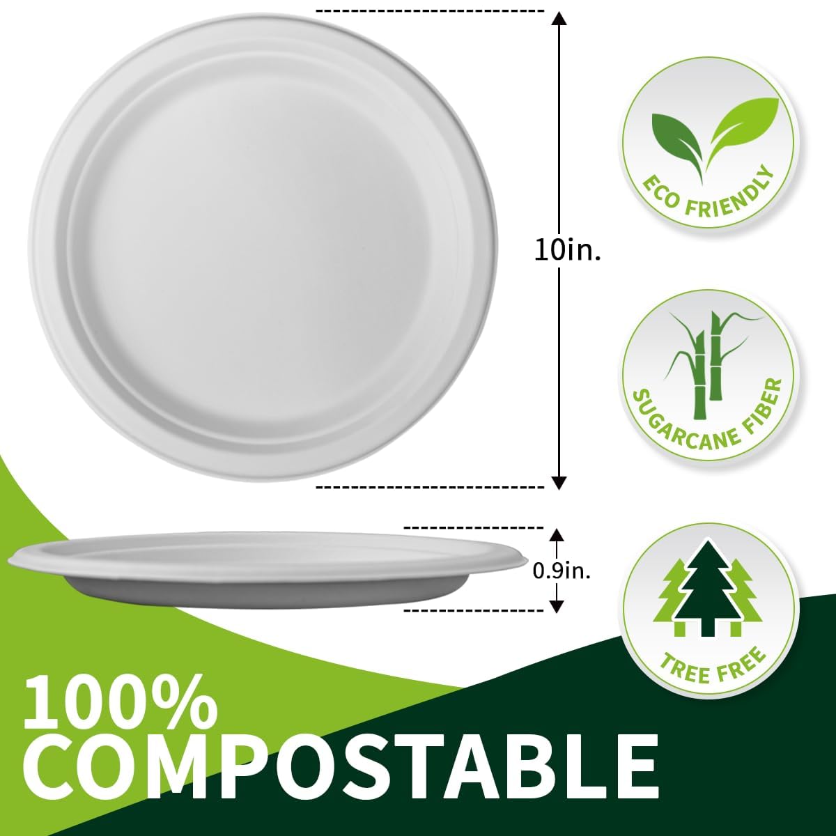 Lxins ECO detalle de textura de bagazo, durable y sin plástico