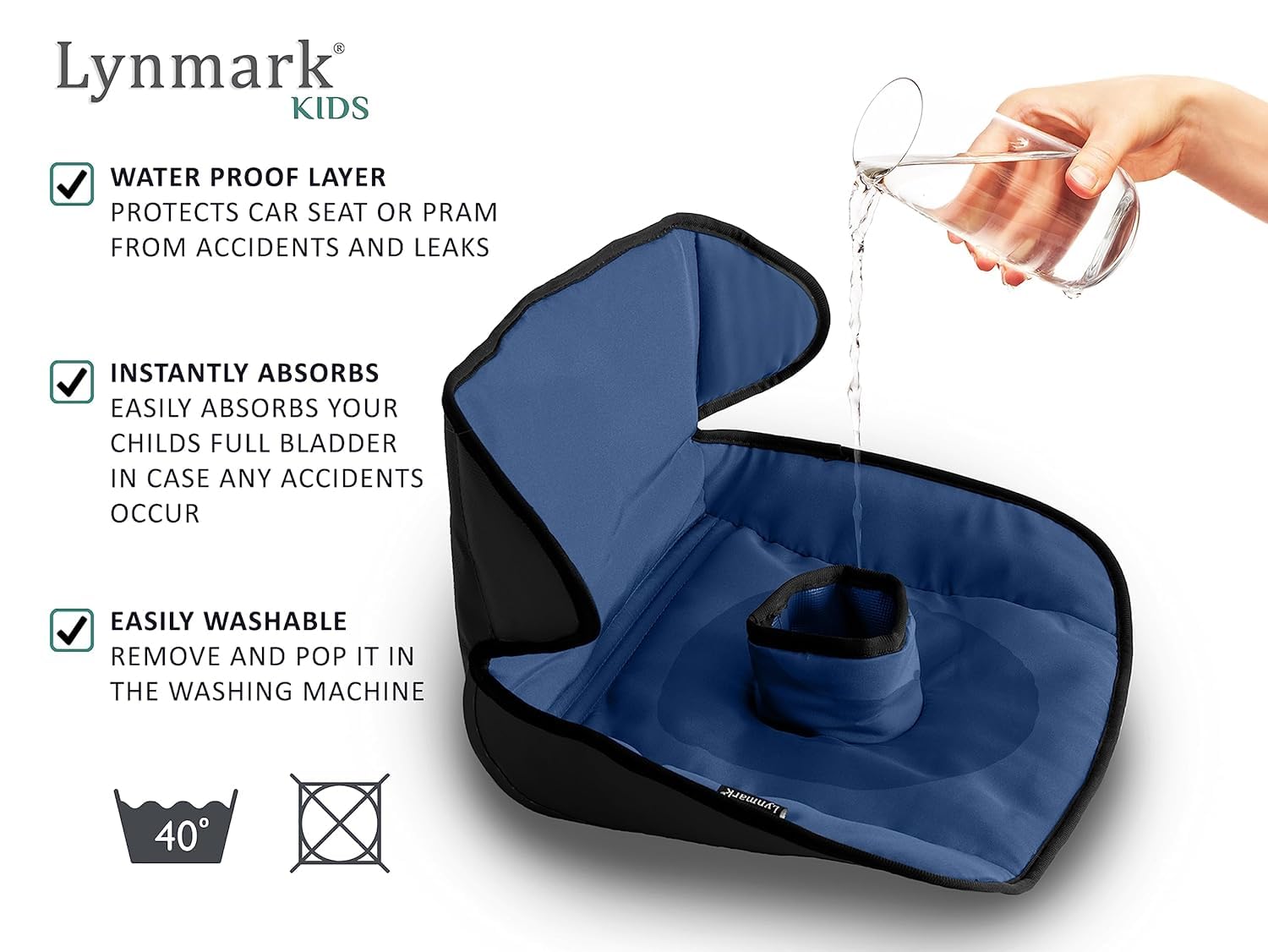 Lynmark base antideslizante detalle que mantiene la funda fija