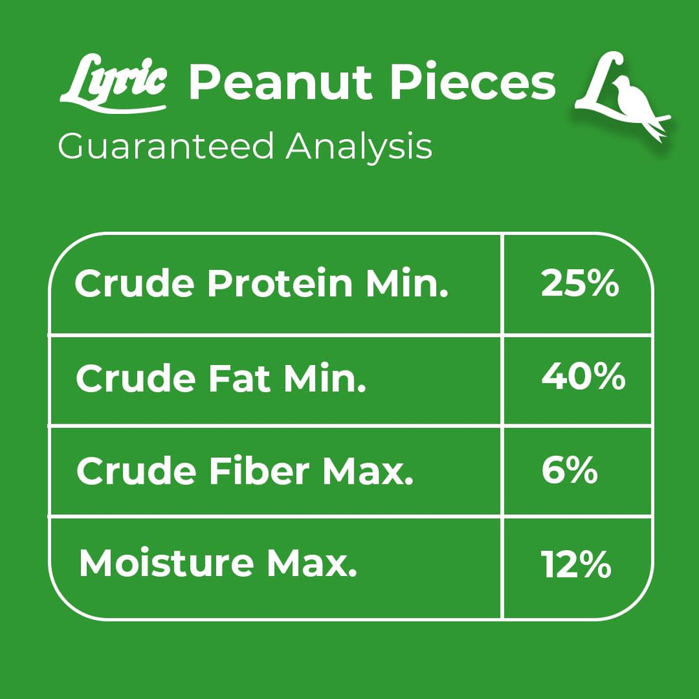 Lyric peanut pieces in hand to show size and portion control for convenient refilling