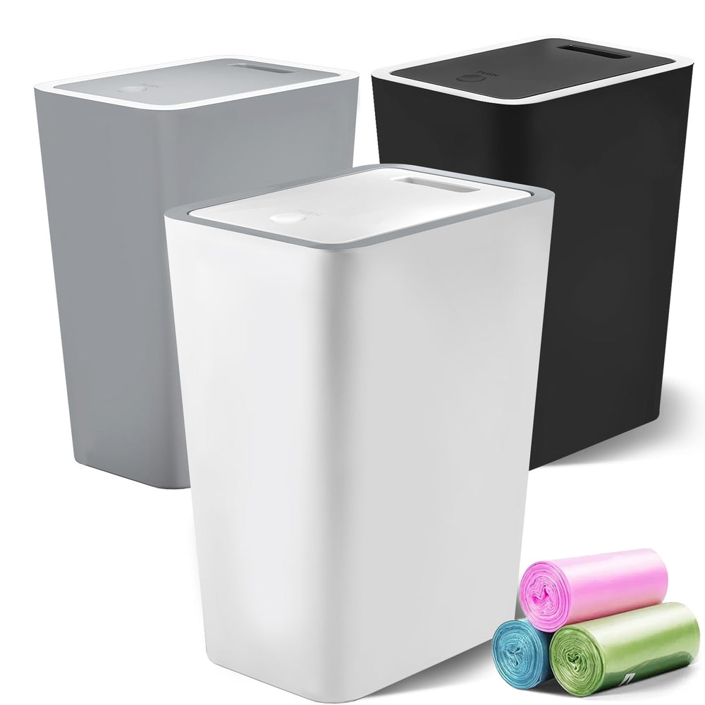 Lysam frontal pack de tres cubos mostrando diseño elegante y práctica solución