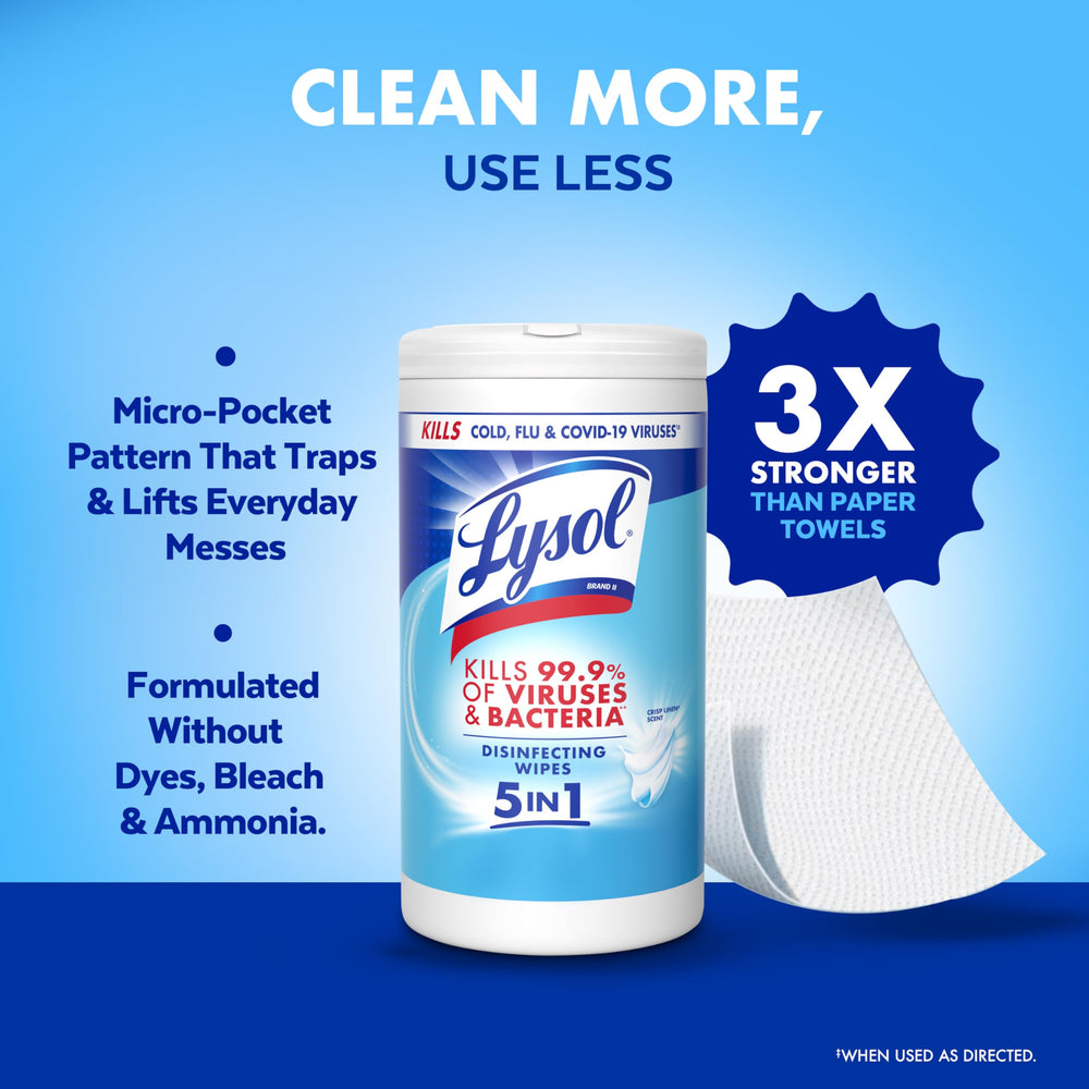 Lysol envase en baño junto a lavabo, higiene rápida para superficies del baño