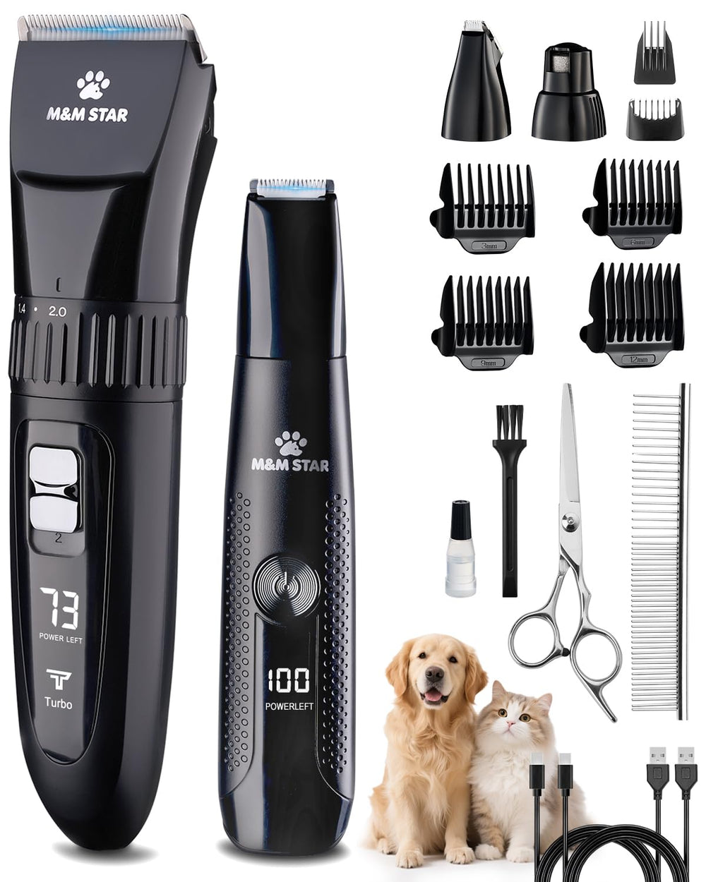 M&M STAR front packaging showing kit contents and calm grooming benefits