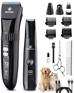 M&M STAR front packaging showing kit contents and calm grooming benefits